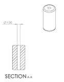 Self-Skin Foamed Roller - 8”L x 4”W