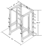 3x3 Power Rack with weight storage