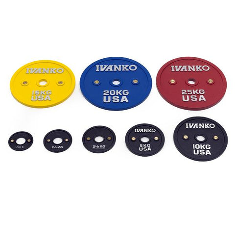 5kg Ivanko Calibrated Powerlifting Plates