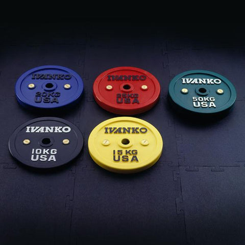 5kg Ivanko Calibrated Bumper Plates